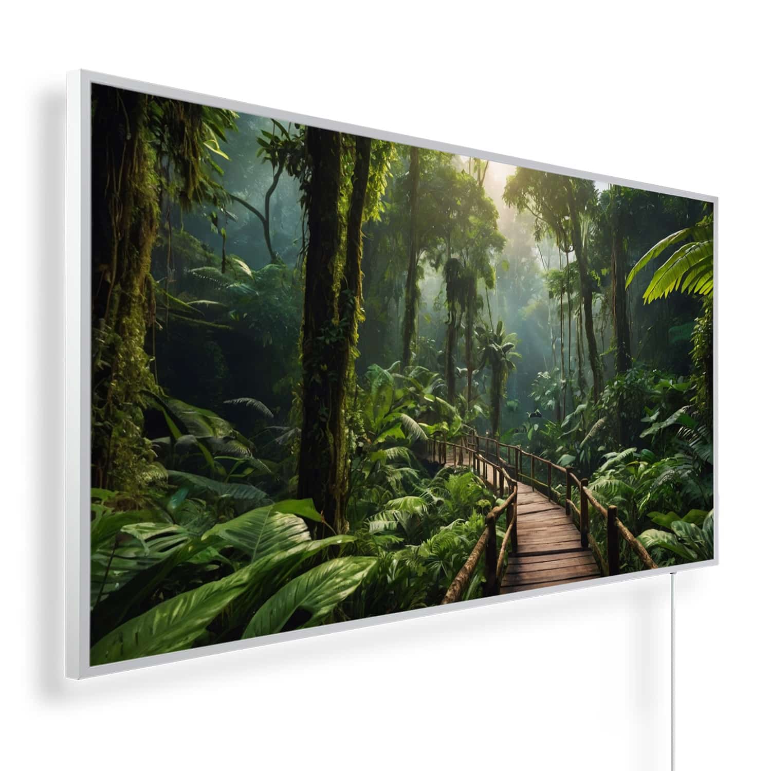 Loopbrug in tropisch regenwoud Bali | 450 tot 1200 Watt | Witte of zwarte lijst