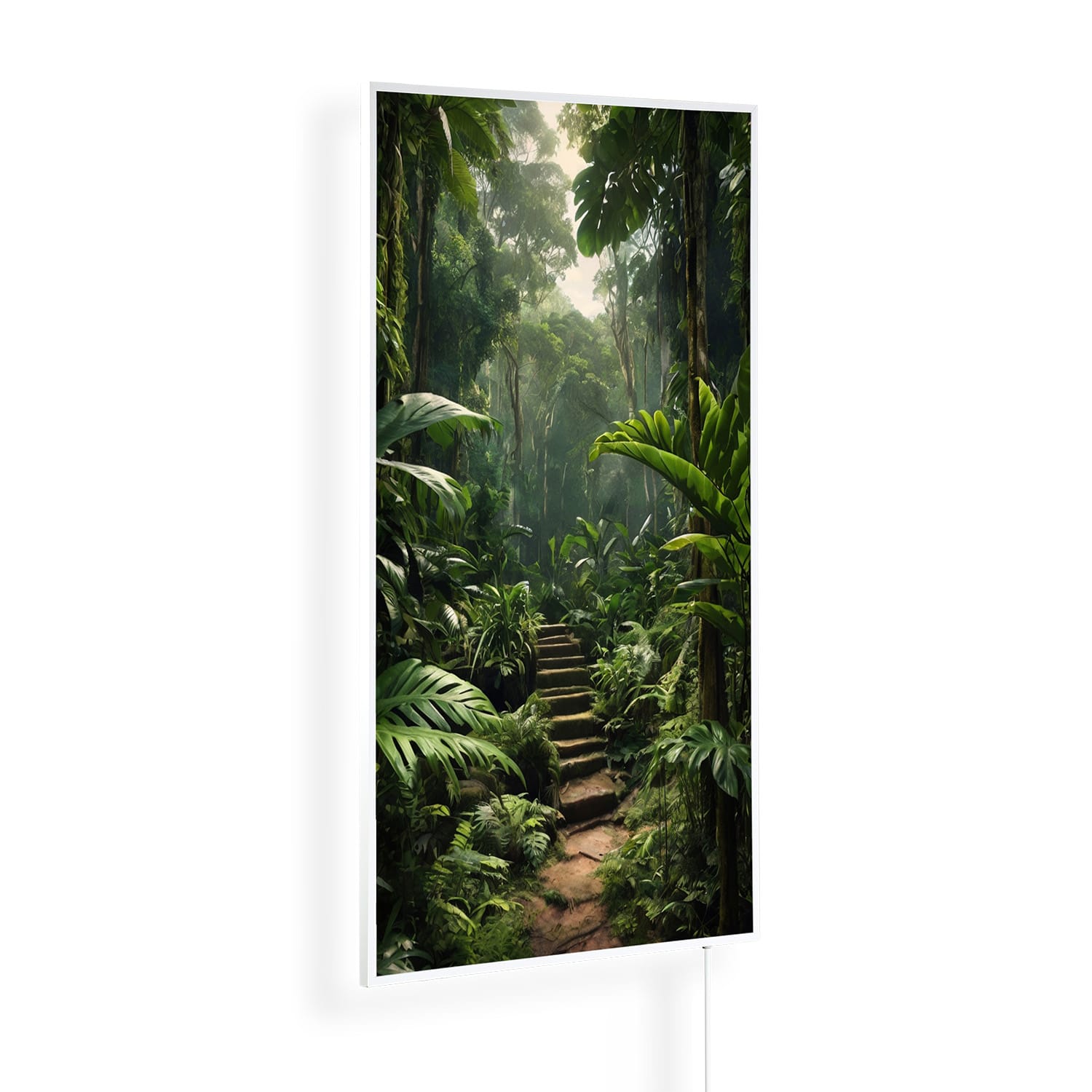 Trap in het regenwoud | 450 tot 1200 Watt | Witte of zwarte lijst